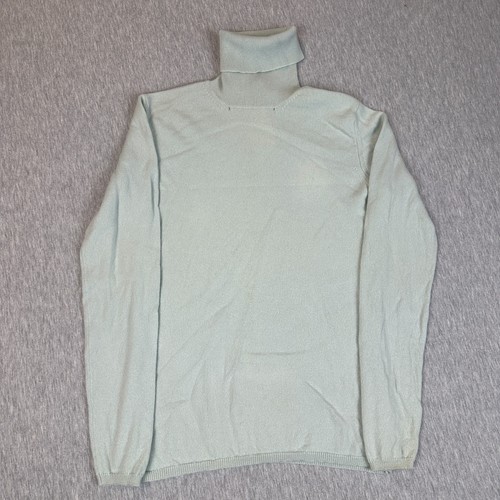 Loro Piana, Maglione vintage Loro Piana donna cashmere girocollo verde tenue taglia XS small 44