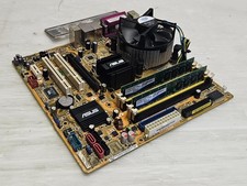 Asus P5L-VM, LGA775 + Core 2 Duo E4400, 2.0GHz + RAM 4GB DDR2, WORKING