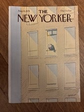 1978 AUGUST 14 NEW YORKER MAGAZINE FRONT COVER ONLY - GREAT ART FOR FRAMING