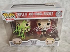 RONDA ROUSEY & TRIPLE H DUAL SIGNED WWE 2-PACK FUNKO POP! AUTOGRAPH RARE +COA #2