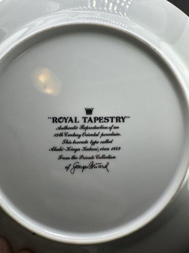 Juego De 4 Platos De Cena Georges Briard “Tapiz Real” De Colección - Imagen 4 de 8