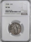 1929-P  25C STANDING LIBERTY QUARTER  NGC VF30  #8405238-004 (NGC LABEL ERROR)