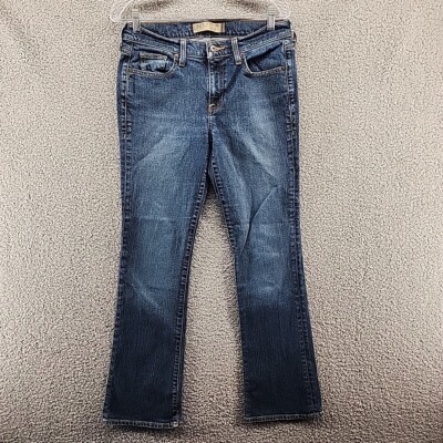 Old Navy Boot-Cut Jeans Just Below Waist Womens 8 Short Blue Medium Wash Stretch