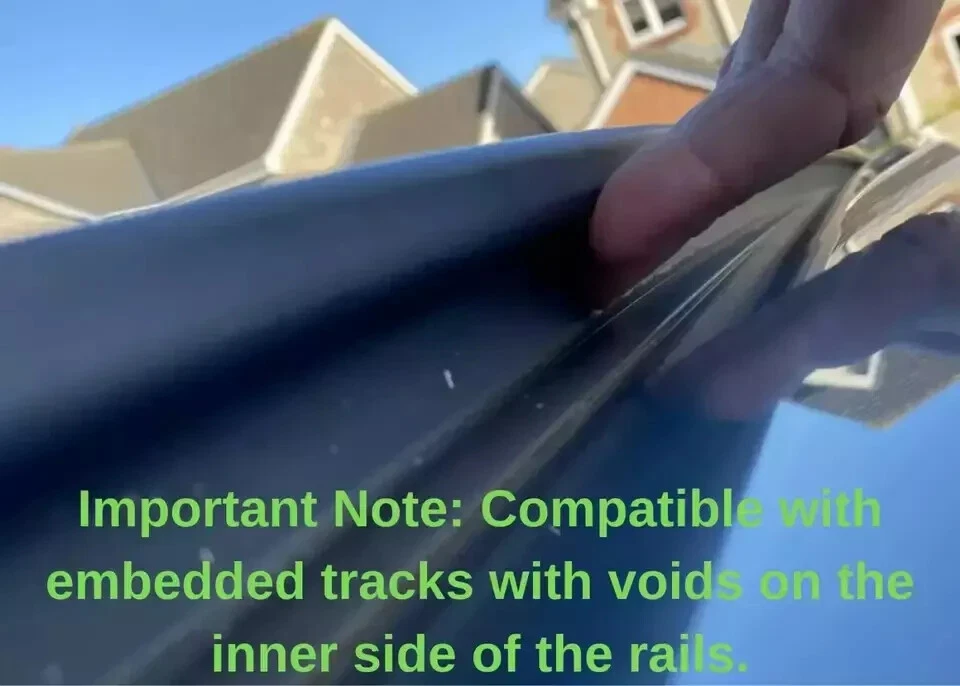 Barras transversales de techo negras para Subaru Baja 2002-2006 se adaptan a rieles empotrados Foto 4 de 4