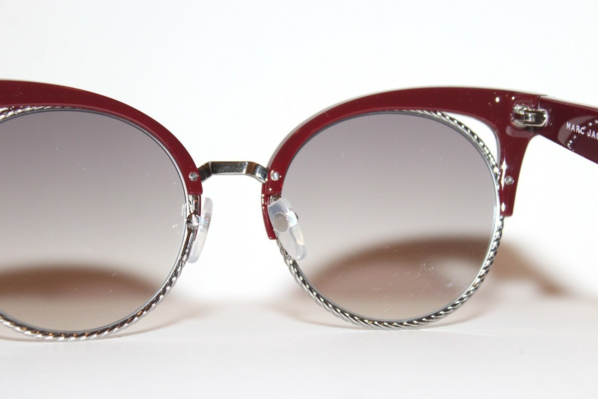 NEW MARC JACOBS 215/S LHF RED GREY CAT EYE AUTHENTIC