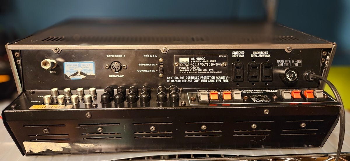 Sansui AU-5500 ステレオアンプ SANSUI AU-5500 Stereo Integrated Amplifier Test Completed