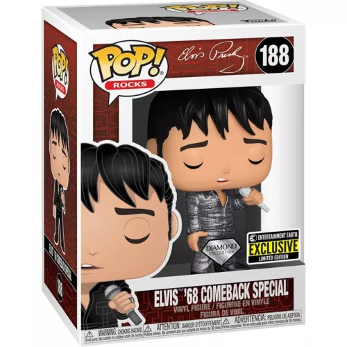 Elvis Presley 1968 Diamond Glitter Pop! Vinyl - EE Exclusive