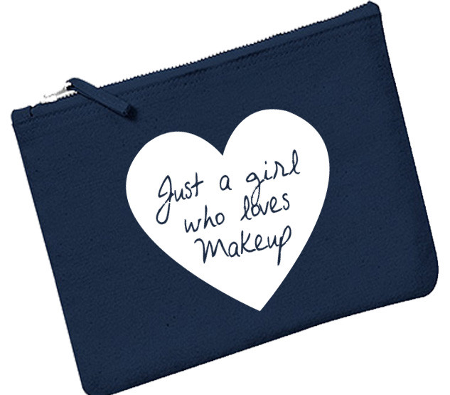 Just a girl who loves make up Personalised Make Up Bag Cosmetics Bag  Accessories