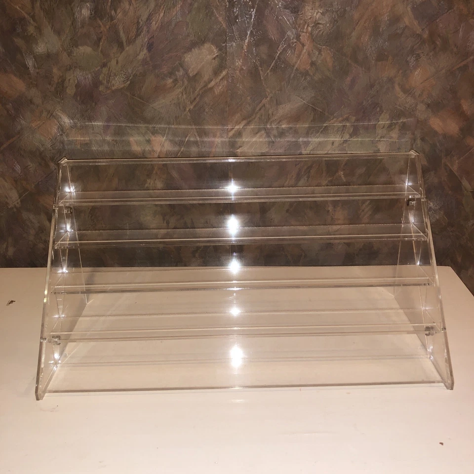 Estante de esmalte de uñas transparente de 5 niveles para hasta 65 botellas Foto 2 de 4