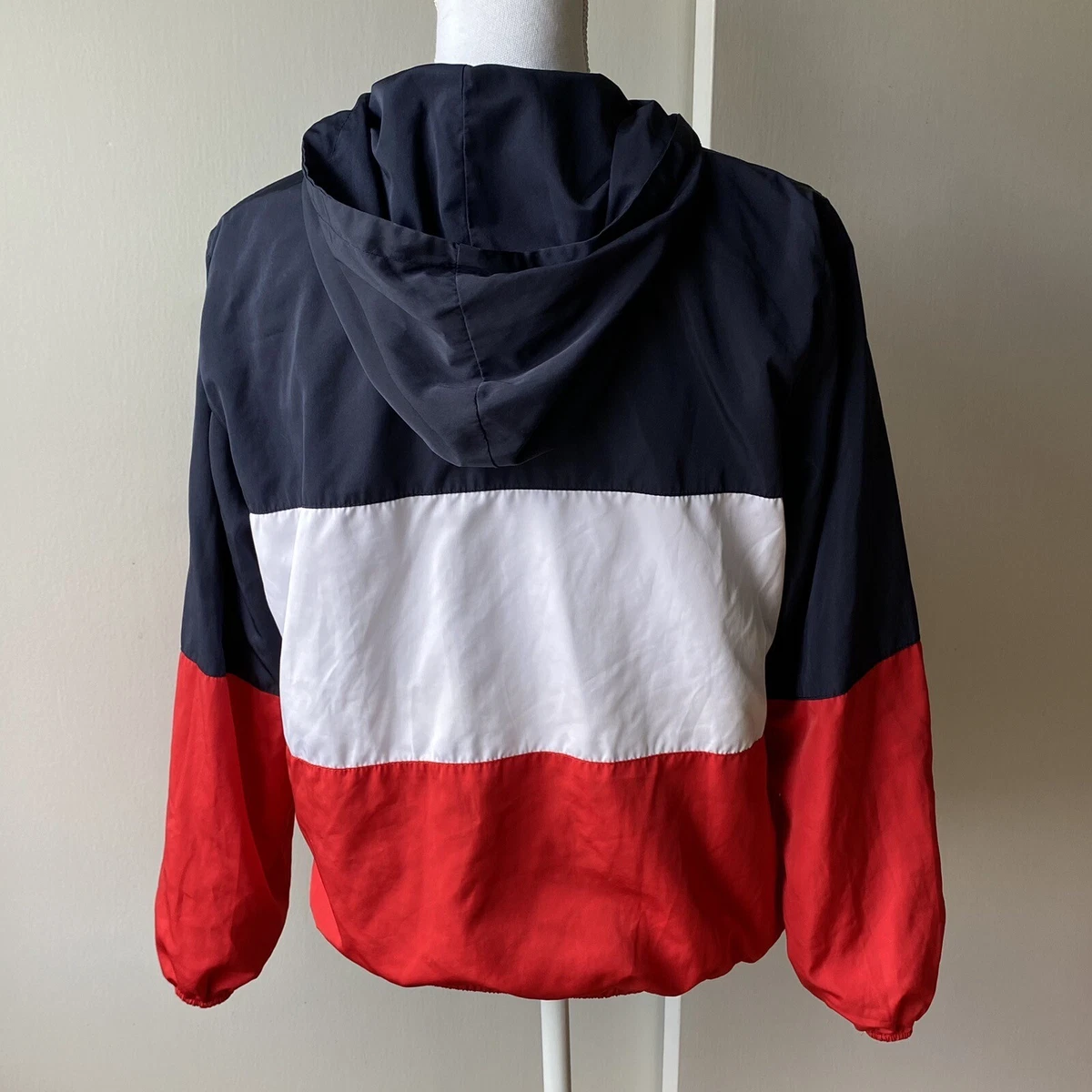 Pacsun red white and shop blue windbreaker
