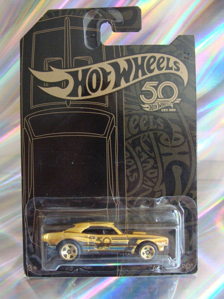 Hot Wheels ´67 Camaro 50Th Jahre JubiläUm Black & Gold Ovp Neu 1:64-image