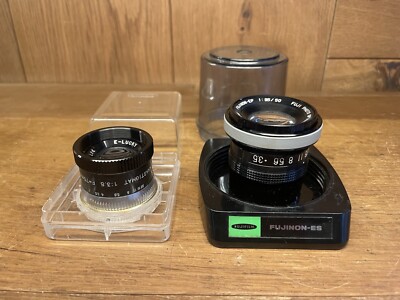 *Mint* Fuji Fujinon EP 50mm F/3.5 Fujimoto E Lucky 75mm F/3.5 Enlarging Lens /JP