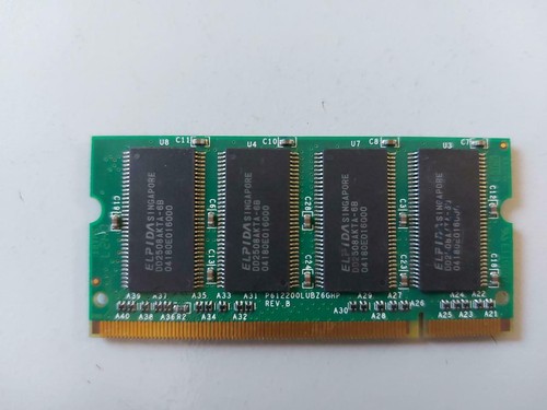 HP 256MB PC2100 DDR non-ECC Unbuffered CL2 200-Pin SoDimm Q2631-60002 Q2631AX - Picture 2 of 2