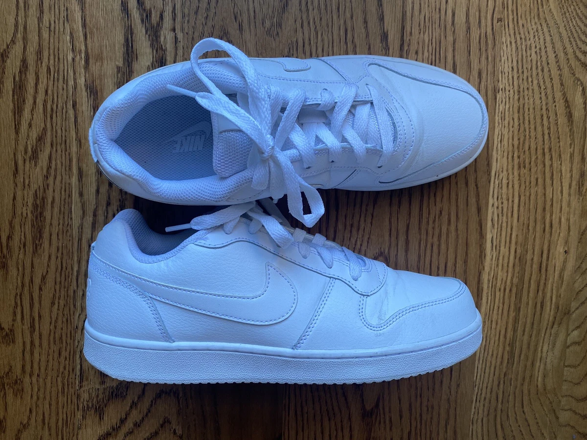 Nike Ebernon Low Triple White Sneakers Women's 9.5 AQ1779-100 Shoes | eBay