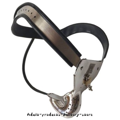 Stainless Steel Silica Gel Male Chastity Belt EMCC Cage Peni Rings Detachable