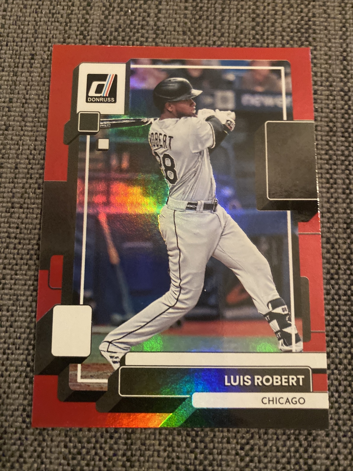 2022 Donruss Luis Robert Holo Red #88 Chicago White Sox