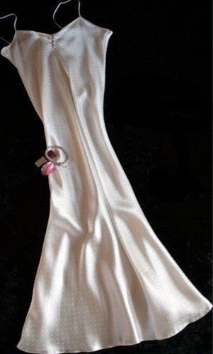 Ladies Famous Make Long Satin Chemise - Picture 3 of 4