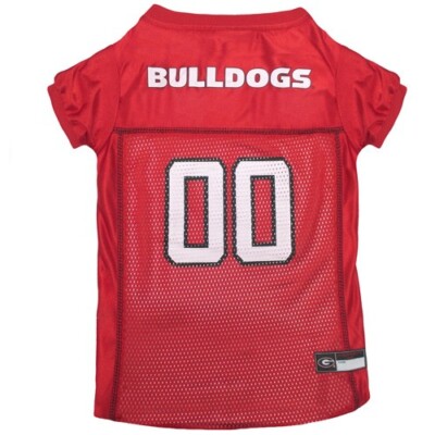 Georgia Bulldogs NCAA Pet Dog Cat Mesh Football Jersey NEW Size Large 