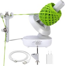 Electric Yarn Winder for Crocheting, Upgrade Dual-Spring Tension 10oz Large Cap.