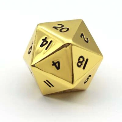 BIG BAD EVIL GAMES Golden Snitch - Tischbrecher | groß Metall D20