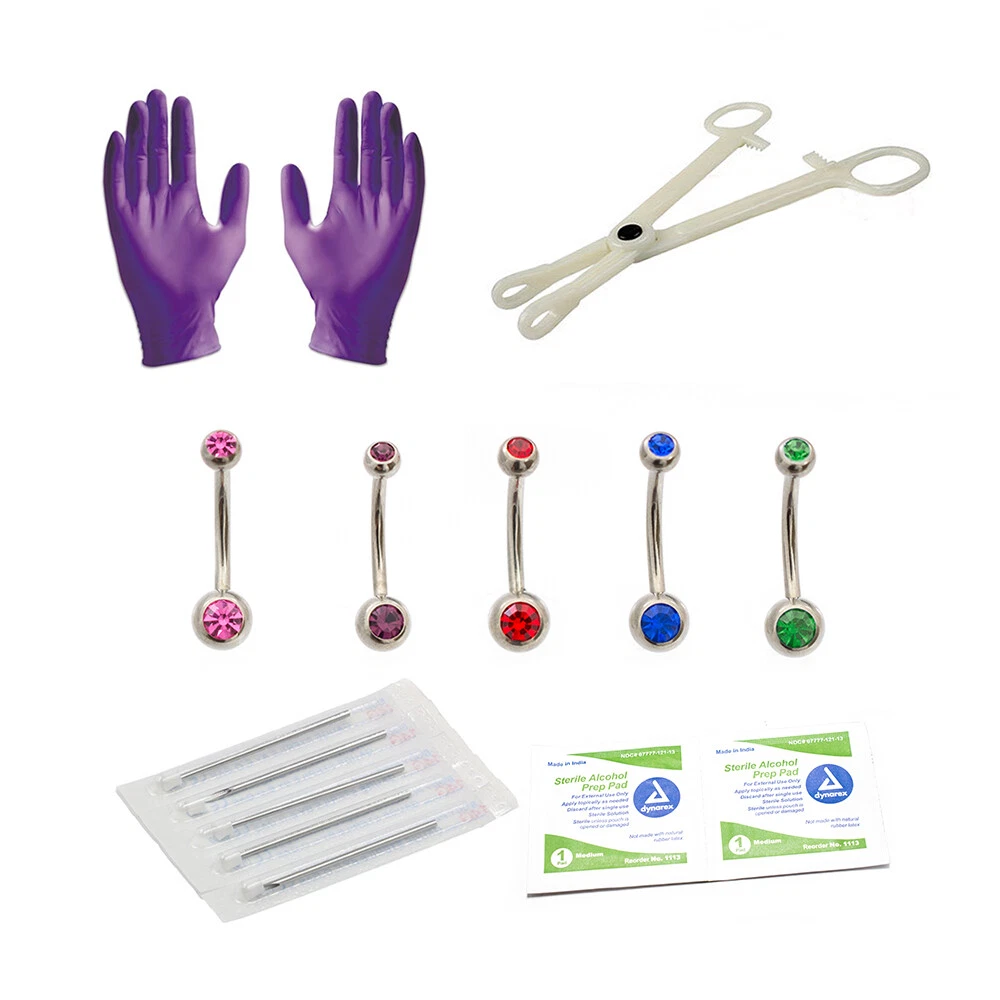 Belly ring deals piercing kit