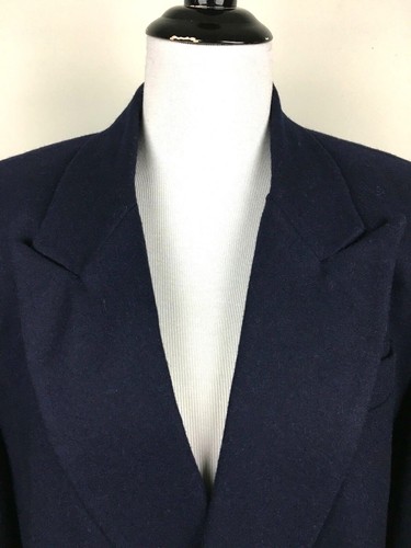 Vintage Womens Blue Blazer Suit Jacket Size 13 Wool Atrium Collection - Picture 4 of 9