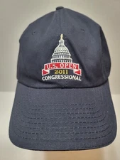 2011 US Open Congressional Navy Blue Golf Hat Cap USGA Member VG Condition