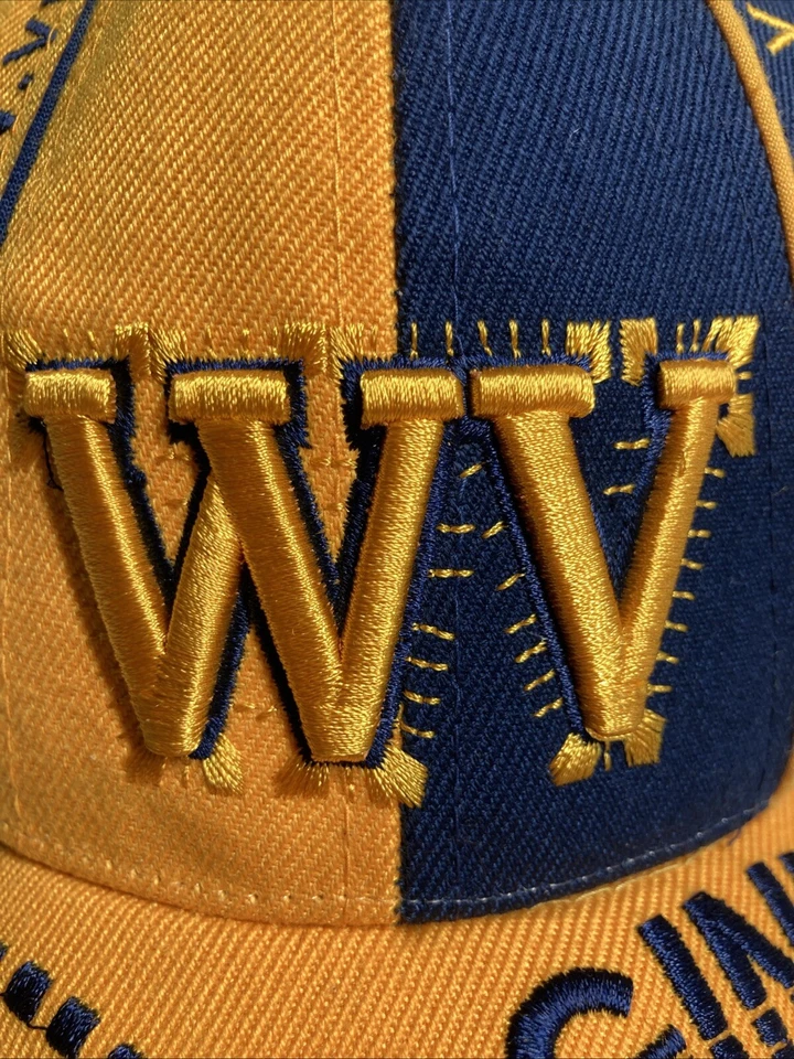 Gorra West Virginia WV amarilla/azul marino ajustable State Team Spirit Comfort Foto 2 de 4