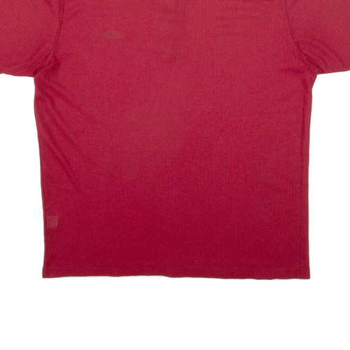 ODLO Mens T-Shirt Red Button Neck XL - Picture 6 of 6