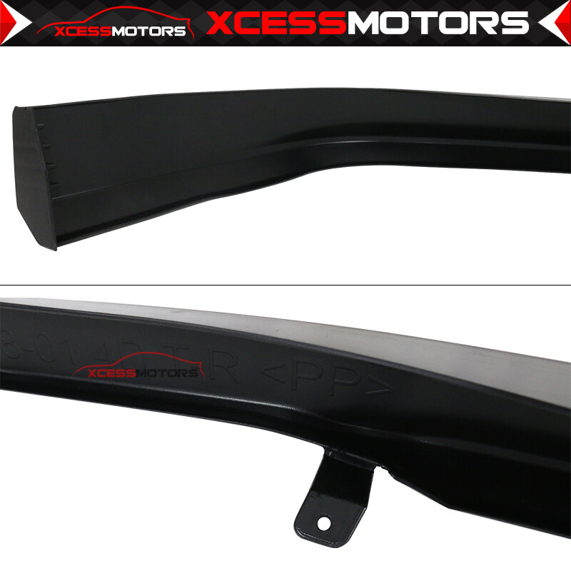 Mugen Style Front Bumper Lip Spoiler For 98-02 Honda Accord 4DR - Unpainted PU Black