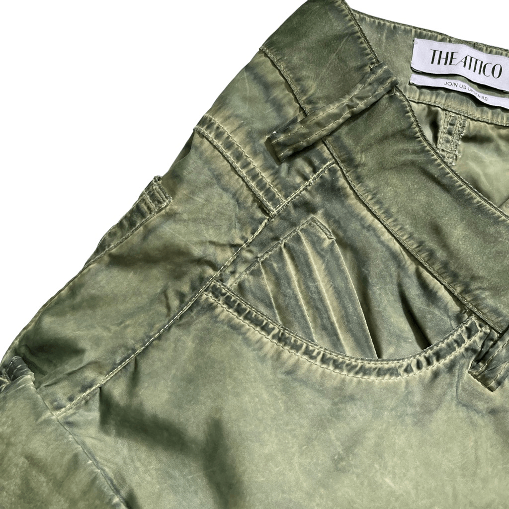 THE ATTICO Fern Long Pant in Military Green | eBay