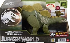 Jurassic World Wild Roar Dinosaur, Hesperosaurus Action Figure Toy with Sound