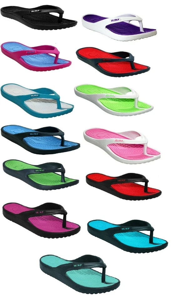 New Ladies Womens Flip Flops beach summer toe post eva Sandal surf girls Shoe UK