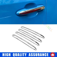 For Toyota RAV4 2019-2023 Chrome Silver Exterior Side Door Handle Frame Trim 4*