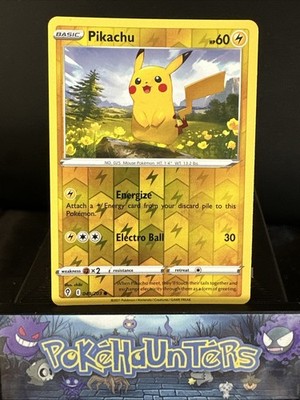 Pokemon Karte Pikachu 049/203 Evolving Skies Reverse Holo Rare NM