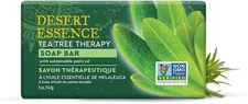 (Free Duty Tax) Desert Essence Tea Tree Therapy Cleansing Soap Bar - Botanic