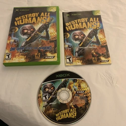 Xbox Destroy All Humans 2005 Complete With Manual CIB