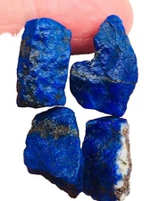  Wow Beautiful  Lapis Lazuli Rough Stone Madani Blue Pyrite Mix Pieces K4