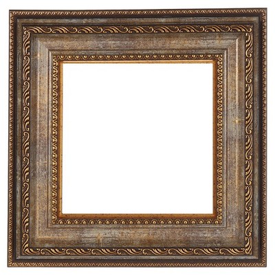 Leinwandrahmen 10x10\'' aus Harz mit Goldrand zum Malen