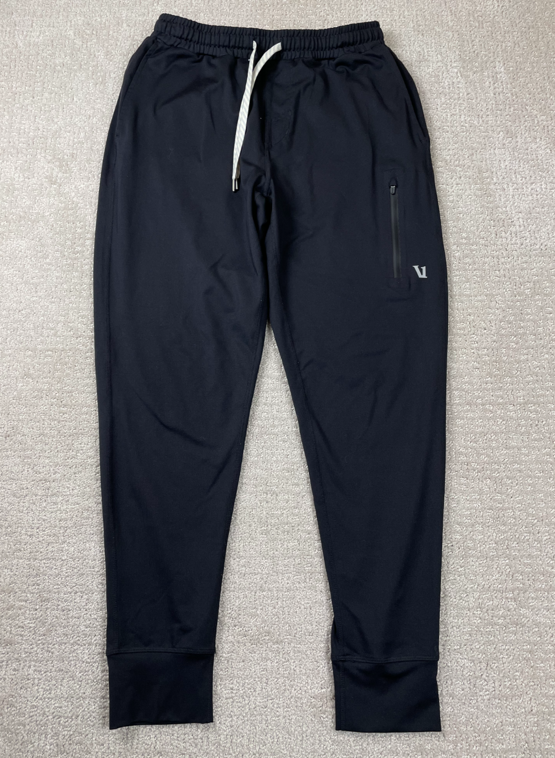 Vuori Joggers Mens Small Black Sunday Performance Drawstring Stretch Pants V416