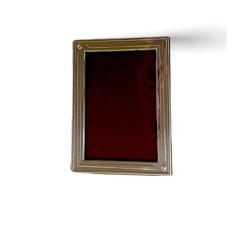 Authentic CARTIER Sterling Silver LOVE Picture Frame 7.25X5.25”+Cartier Gift Box - Image 2 of 3