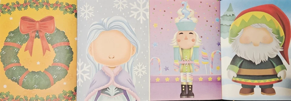 Christmas Sticker Book - Make-A-Face - Over 100 Stickers! each book Set Of 2 Foto 2 de 4