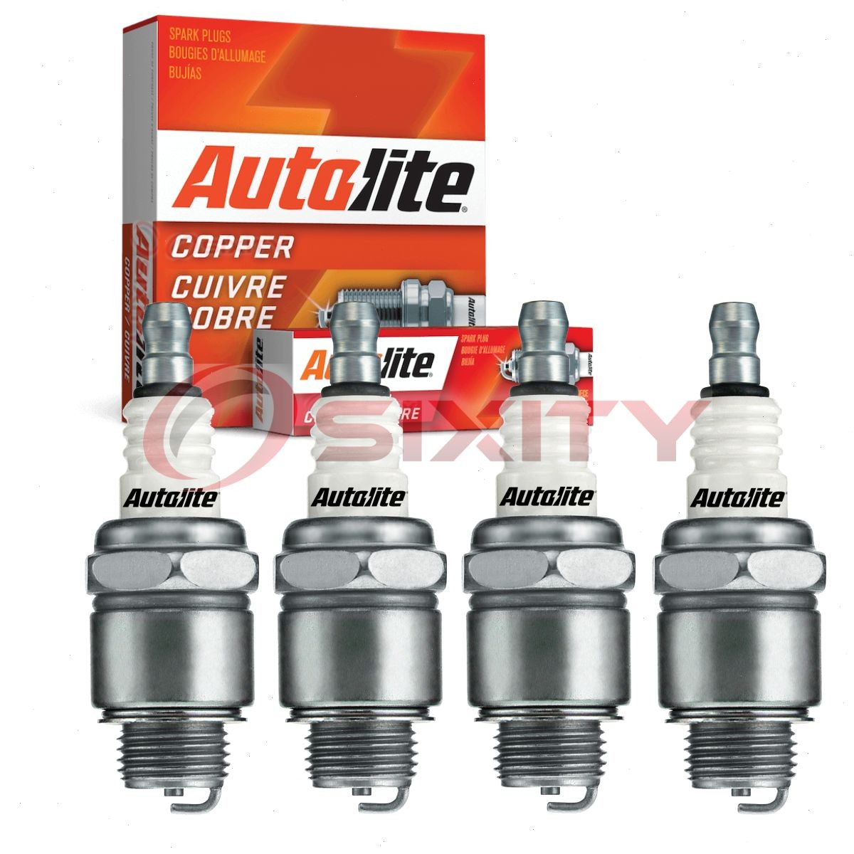 4 pc Autolite Copper Core 456 Spark Plugs for W145T35 LM46 A7CLM 96834 845 bw