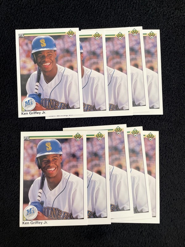 (10) 1990 Upper Deck - Ken Griffey Jr #156 Lot