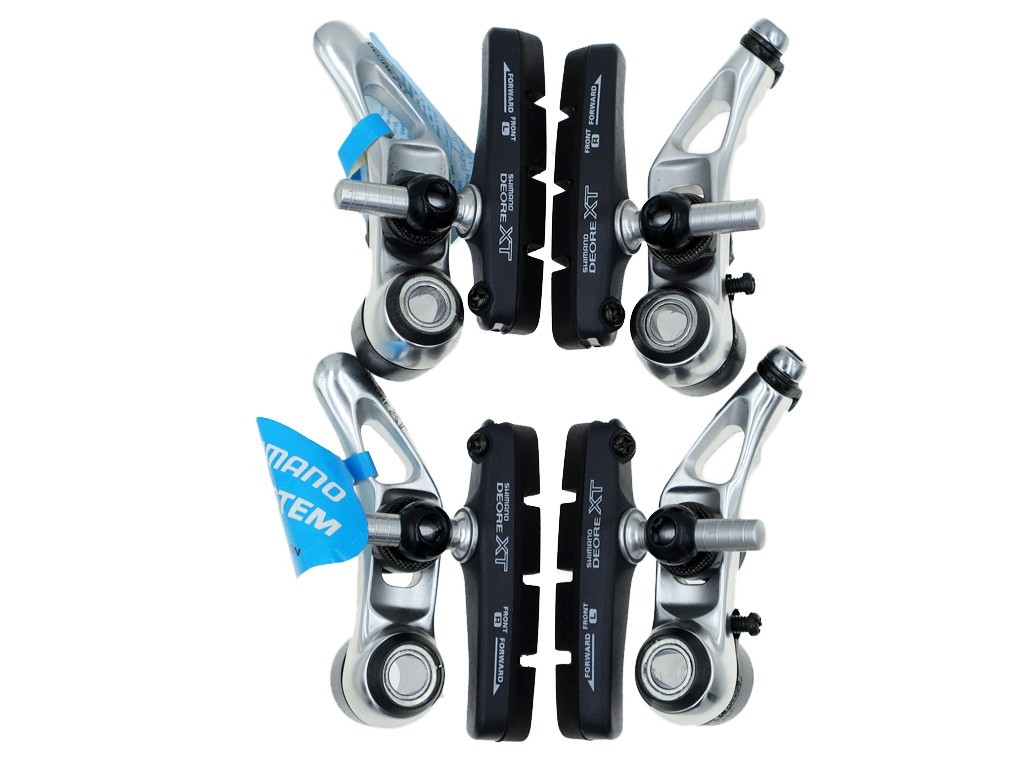 Shimano DEORE XT (M737,M739)コンポーネントセット Vintage Shimano DEORE XT BR-M737 Cantilever Brake Set w/ Link Wire
