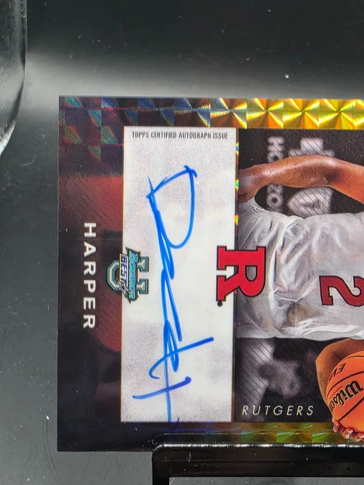 2024-25 BOWMAN U BEST DYLAN HARPER ISO SIGNATURES 49/50 GOLD GEOMETRIC #ISO-DH - Image 2 of 4