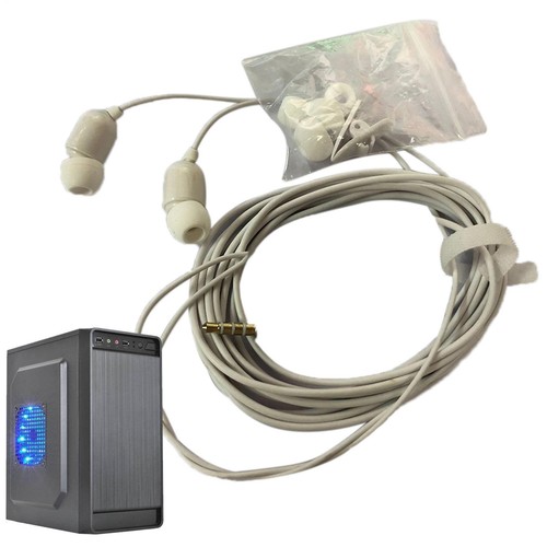 Extra Long Cord Earbuds In-ear 3-meter Long Headphones With Microphone Relaxing - Picture 8 of 15