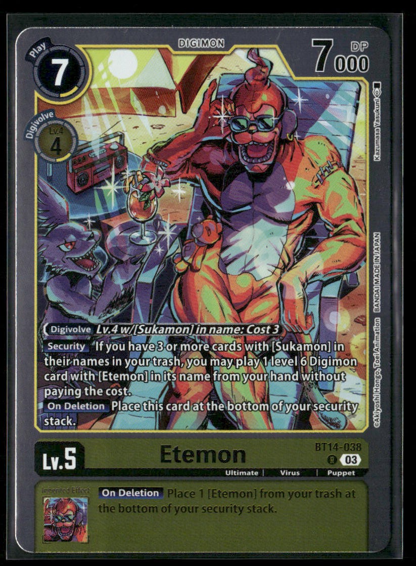 Etemon Blast Ace #BT14-038 R Rare