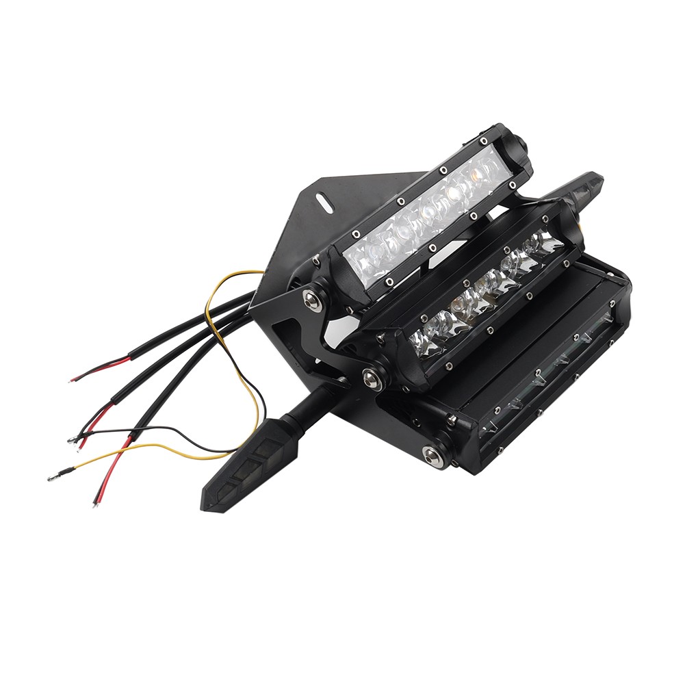 Triple Headlight Headlamp Kit For Honda Ruckus Zoomer For GY6 Scooter