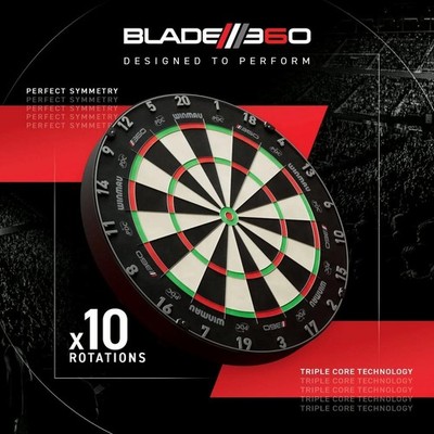 WINMAU BLADE 6 360 TRIPLE CORE CARBON DART BOARD - OFFICIAL PDC